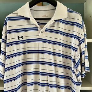 Under Armor 2XL 100% polyester Golf shirt.
